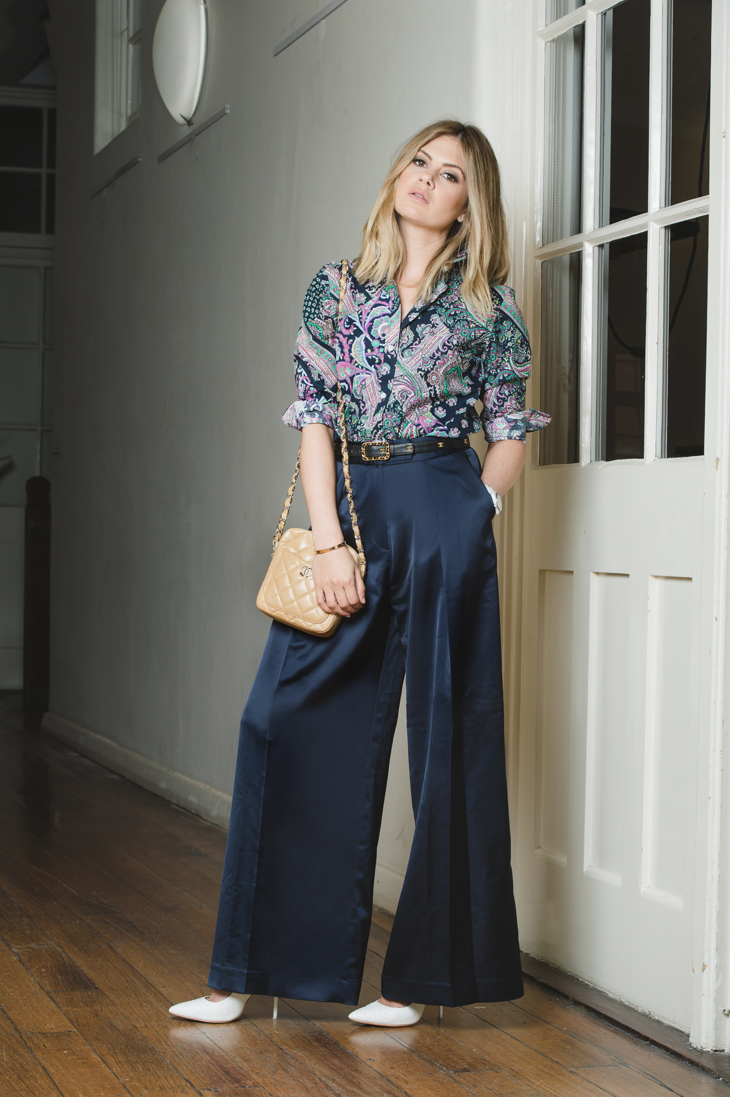 tops to go with wide leg trousers